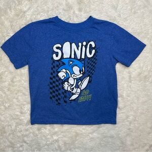 Sonic The Hedgehog T-Shirt Blue Size 6